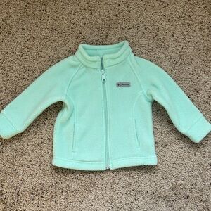 Columbia Fleece Jacket, light green, 6-12 Months